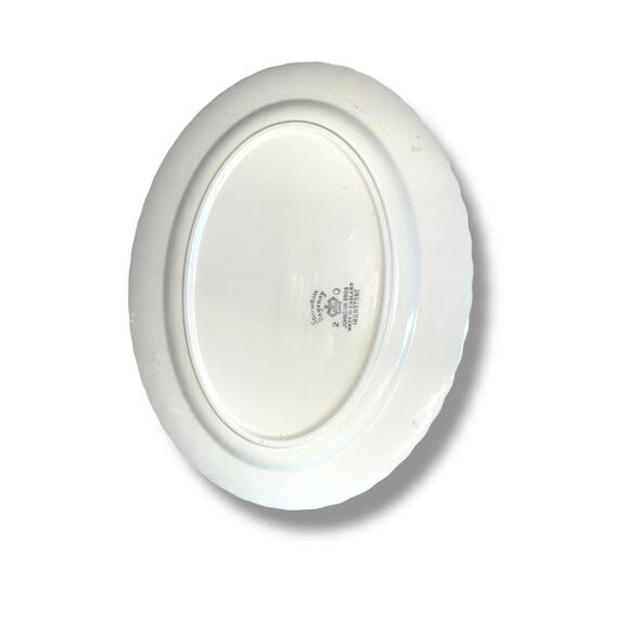 Vintage Johnson Bros Snowwhite Regency 12” Serving Platter - Picture 3 of 4